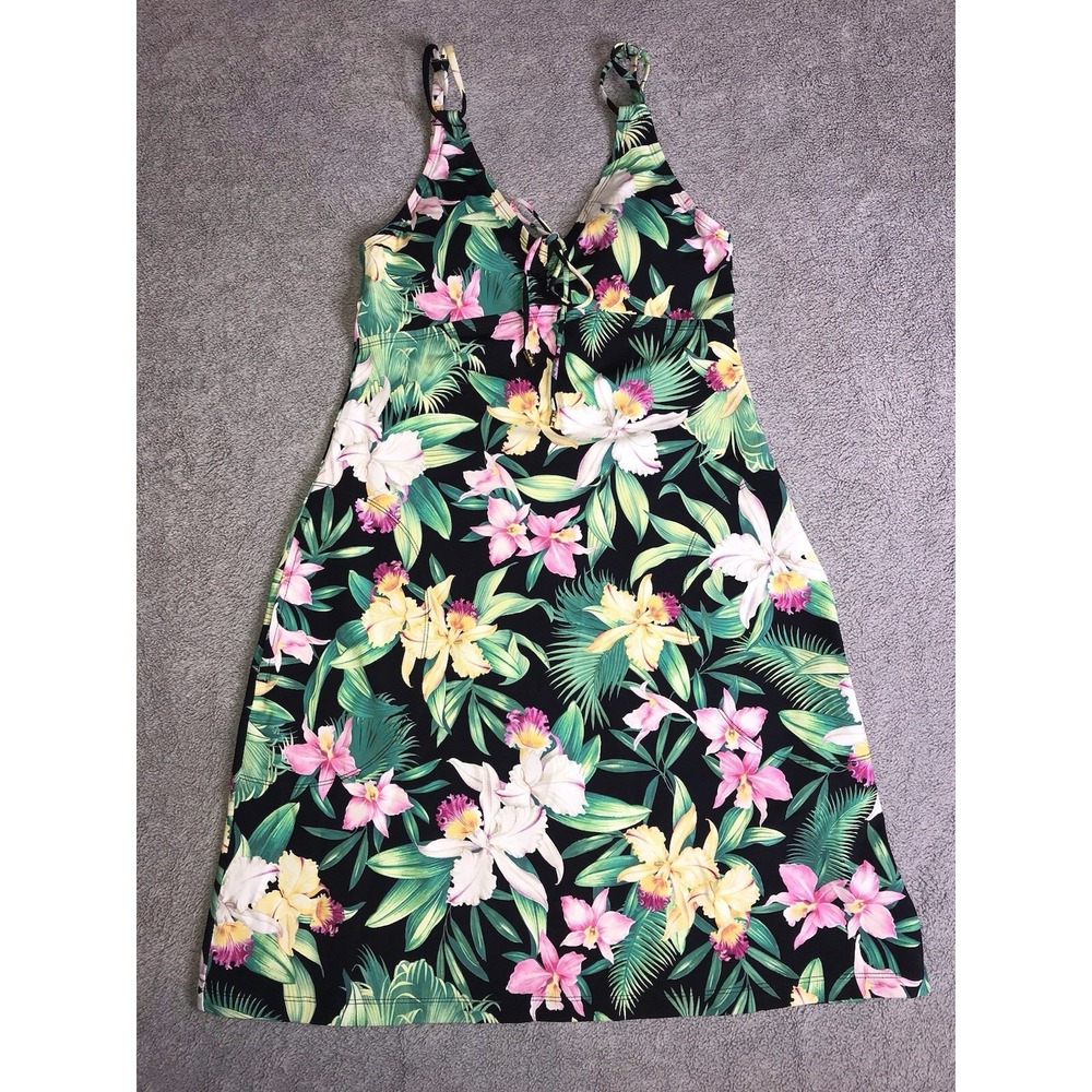NEW Tommy Bahama Spa Dress Women's X-Small Orchid Garden Floral XS UV UPF 50